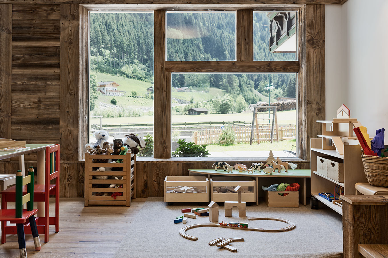 Kinderspielzimmer im Feriendorf Holzleb'n